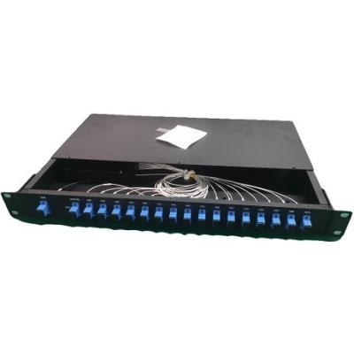 China 18 Channels DWDM Mux Demux, 1U Rack Module, EXP+Monitor port optional, duplex LC/UPC for sale