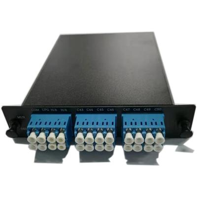 China High isolation 100GHz 200GHz C43-C50 LCUPC 8CH MUX DEMUX multiplexer LGX DWDM for sale