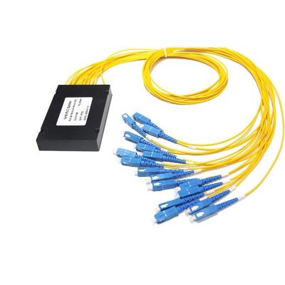 China ABS Box Optic Splitter PLC With SC Connector Fiber Splitter for sale