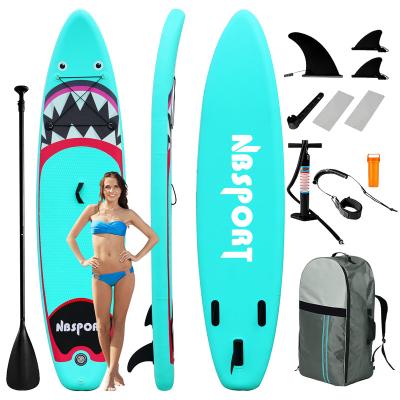 China Inflatable PVC 3M Inflatable Paddle Board Comfort Surfing Grip Stand Up Throw Board for sale