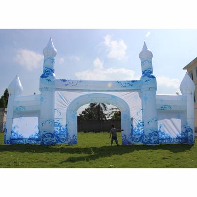 China Party/Activity/Outdoor/Game/Advertisement/Score Customized Inflatable Frozen Door Castle Air Dancer With Blower For Inflatable Sky Dancer Advertising for sale