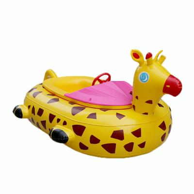 China The water depth should be up 35 centimeters. Inflatables Amusement Park Water Pool Electric Motor Boat Bumper Kids Play Air Duct Kids Boat For Sale for sale