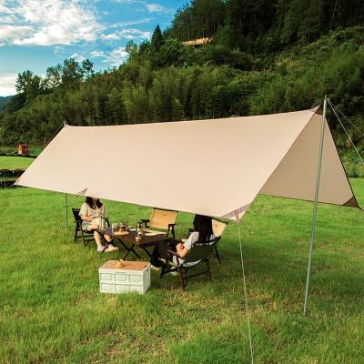 China Straight tie type wholesale waterproof picnic tarp sun shade tarp outdoor ultralight waterproof camping tent tarp for sale