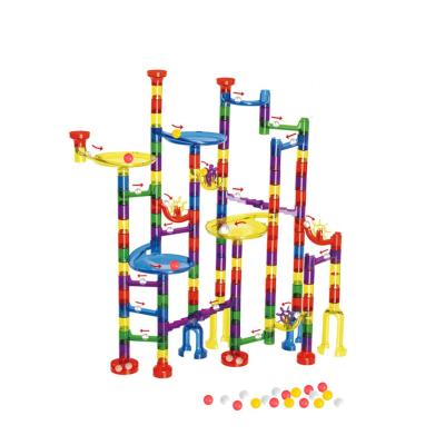 China Happy Kids Toys Educational DIY Rolling Game Marble Run Blocks Game Marble Run for sale