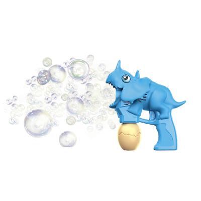 China Plastic Electric One Head Automatic Bubble Dinosaur Led Bubble Toys With Lighting And Music 2 Bottles 80ml Bubbles for sale