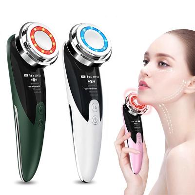 China Anti-Puffiness Face Care Rejuvenation Machine Electric Facial Beauty Machine Photon Skin Massager Ultrasonic Wrinkle Removal Face Lifting Device for sale