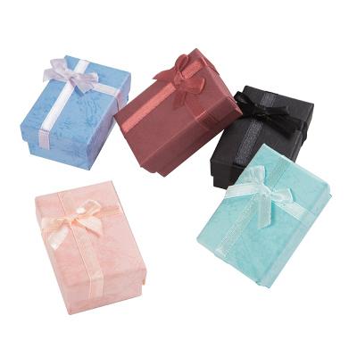 China Disposable Custom Jewelry Box Earrings Necklace Rings Gift Box Packaging High Quality Paper Packaging for sale