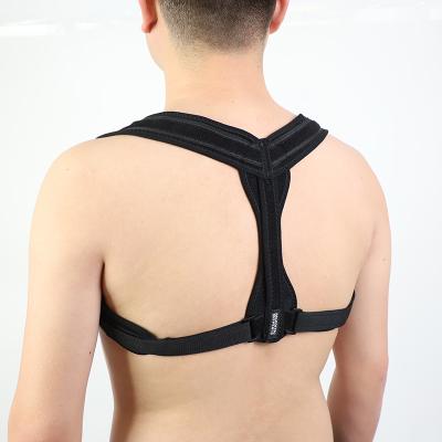 China Knitting Neoprene Back Posture Support Belt Unisex Posture Corrector Healthy Protective Upper Back Corrector Sports Posture Corrector for sale