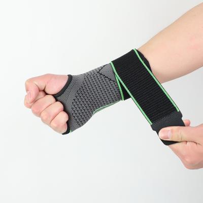 China Knitting Sports Support Compression Wrist And Hand Healthy Protective Support With Strap / Palm Support With A Bandage for sale