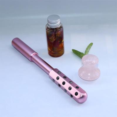 China Magic Lift and Tone Germanium Contouring Roller Anti-Puffiness Energy Beauty Wand Face Sculpting Metal Tool for sale