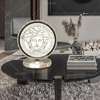 China New Modern Metal Bedside Table Light Luxury Customizable Led Decorative Lamp for sale