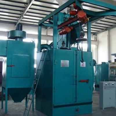 China Full Automatic Type Shot Blasting Double Lifting Hook Hanger Machine for sale