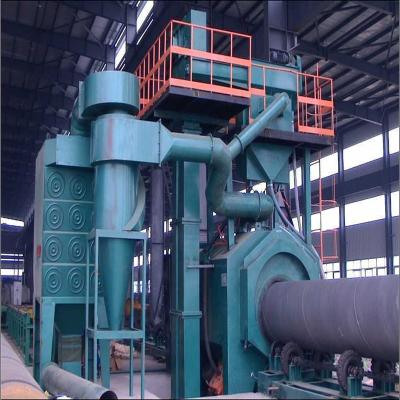 China Building Material Stores Steel Pipe Outside Sand Blasting Outdoor Cleaning Machine for sale