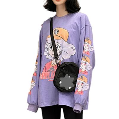 China Anti-wrinkle Autumn Fashion Clothes Tops Harajuku Shirts Cartoon Kawaii Long Sleeve T-shirt For Women for sale