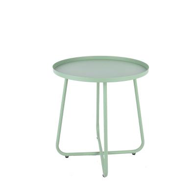 China Modern OEM Customize Manufacturers Metal Round Table Green Top Garden Indoor Outdoor European American Factory Market Racks for sale