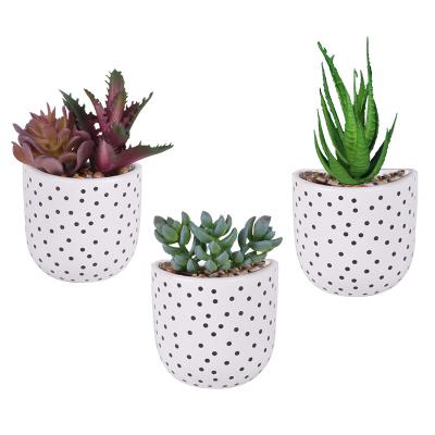 China Outdoor OEM Customize Different Height Office Decor Artificial Plastic Rattan Planter Manufacturers Artificial Plants for sale