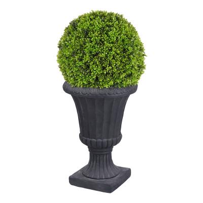 China OEM Factory Outdoor Artificial Ball Restaurant Lighting Outdoor Waterproof Solar Topiary Ball Garden Decor Artificial Grass Wholesale Plan for sale