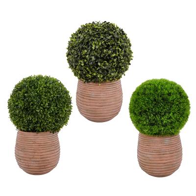 China Outdoor OEM Customize Manufacturers Garden Outdoor Grass Plants Garden Ornaments Ball Garden Decoration Artificial Topiary Ball for sale