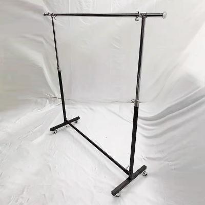 China Single Sided Metal Clothes Drying Racks Single Pole Double Pole Clothing Store for sale