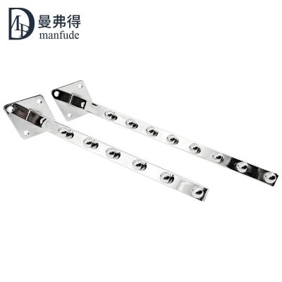 China Store Merchandise Display Mall Shelf Square Tube Chrome Plated Bead Wall Hooks for sale