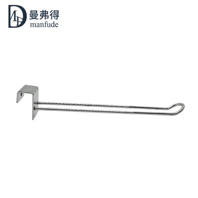 China Foctory Direct Selling Supermarket Shelf Tube Metal Tube Bar Hooks Shop Merchandise Display Double Supermarket Metal Hook Use U Shape Square Chi-Square for sale