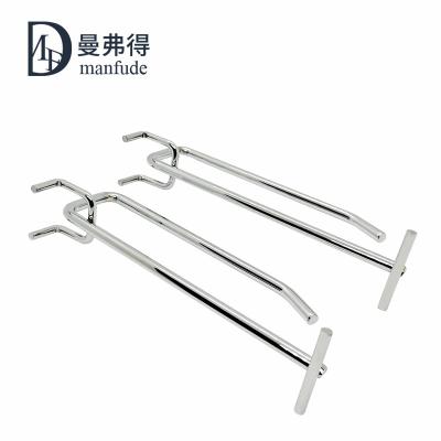 China Shop Merchandise Show Metal Display Pegboard Hook With Price Tag Supermarket Display Hooks for sale