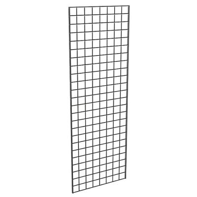 China Single Sided Metal Grid Panel Wall Display Rack For Retail Store Hanging Clothes Hanging Clothes Hanging Bags Grid Wall 2x6 2x7 3x6 for sale