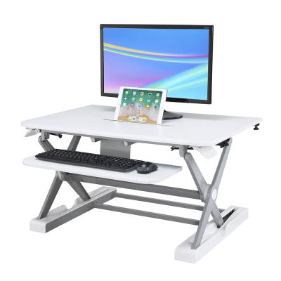 China (Size) Best Quality Adjustable Desk Sit Stand Converter for School Office Building Home Workshop, Incoterms DAP for sale