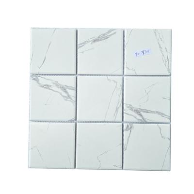 China Europe Mosaic Print Tile Porcelain Design White Marble Ceramic Tiles For Wall And Floor for sale