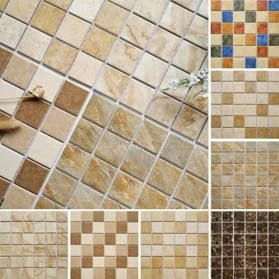 China European Rural Ceramic Mosaic Flooring Decoration Interior Home Wall Panel for sale