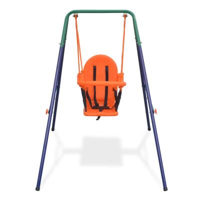 China EUROPEAN Deyi Toddler Swing Set With Safety Harness Orange High Quality Swing For Adults Single Swing For Baby for sale