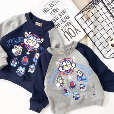 China Children's spring boy's coat anti-shrink/drop hoodie with long sleeves cartoon print hoodie for sale