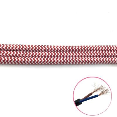 China DIY Lighting 2*0.75/3*0.75mm Colorful Textile Cloth Covered Electrical Wire for sale