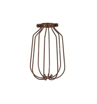 China Retro Antique Style Metal Wire Curved Cage Ceiling Pendant Lamp With Indoor Iron Shade Light Fixture for sale