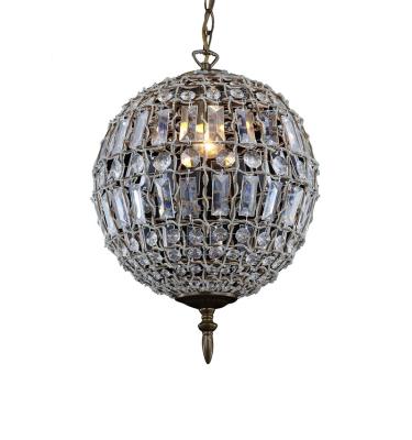 China Modern Crystal Ball Pendant Light Metal Flower Chandelier G9 Dining Room Bedroom Decorative Balcony PEND for sale