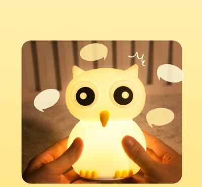 China New-designed cartoon LED bedside table light baby night light cute animal for kids home for sale