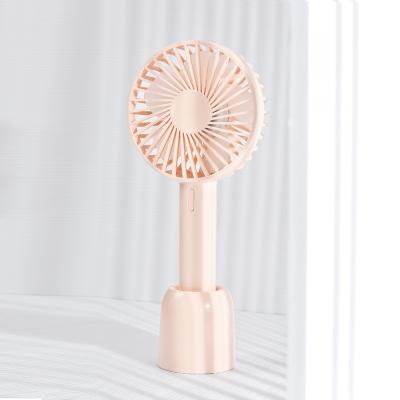 China Mini Custom Handheld Rechargeable USB Fan Pink Mini Fans Bulk Handheld Plastic Fans for sale