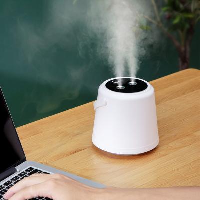 China High Quality 580ML Fast Humidification Mini Ultrasonic Air Humidifier For Car USB Fogger Home Mist Maker With LED Lamp for sale