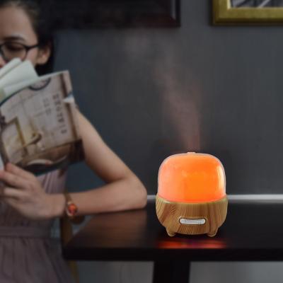 China Hotel Mini Baby Humidifier Aromatherapy Essential Oil Aroma Diffuser Wood with Night Light for sale