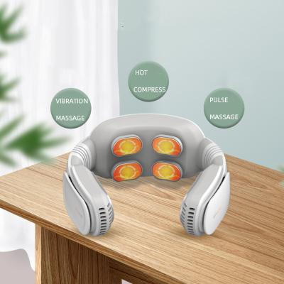 China Adjustable Electric Neck Massager Pulse Back 5 Mode Passionate Neck Massager Electric For Neck And Back With Heat for sale