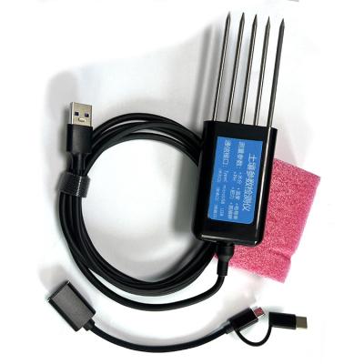 China Horizontal Installation Moisture Sensor for Agriculture 7 in 1 USB NPK/PH/EC Temp Analyzer for sale