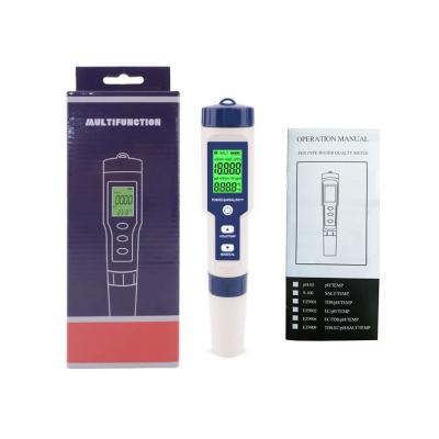 China 5 in 1 PH/Salinity/Temp/TDS/EC Testing Meter TP16 Water Digital Tester Ideal Detector for sale