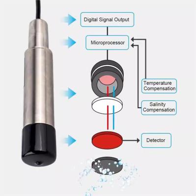 China IP68 DO-metingssensor-meter-sonde voor nauwkeurige wateropgeloste zuurstofmeting Te koop