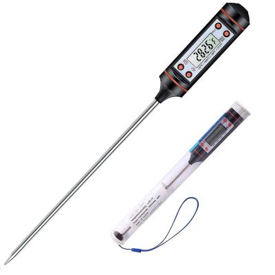 China Kitchen Cooking BBQ Food Thermometer Stainless Steel Probe Temperature Range -50C-300C for sale