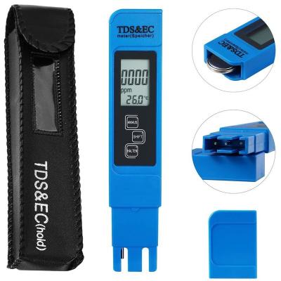 China LCD-Display 3 in 1 ATC Temperatur TDS EC Meter Portable für Aquarium Pool Hydroponik zu verkaufen