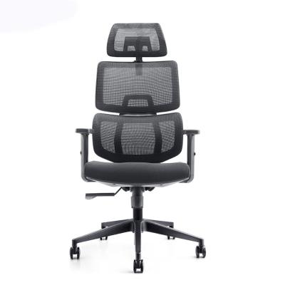 China Ergonomic Mesh (Height) Adjustable Modern High Back Swivel Chairs Silla de oficina Height Adjustable Office Rocking Chair for sale