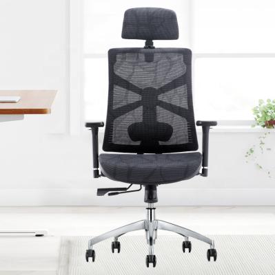 China High Back Mesh Back Office Chairs (Waist) Adjustable Ergonomic Computer Chair Lumbar Support for sale