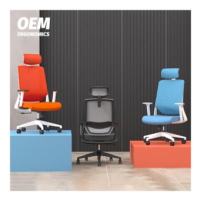 China Modern Custom Office Furniture Computer Desk Chairs (Size) High Back CEO Director Adjustable Mesh Executive Chair for sale