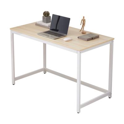 China Simple White Modular Metal Adjustable Steel Modern Home Work (Height) Table Office Computer Table Wooden Desk for sale