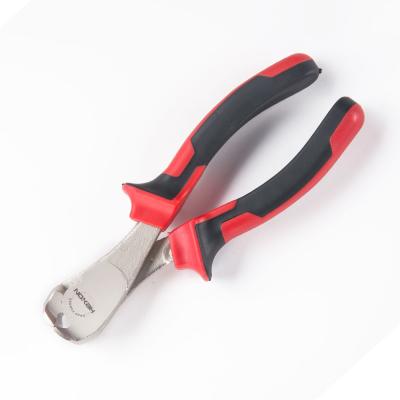 China Cutting Europe Type Big Head Alicates Think Wire Nose Cutter Heavy Duty Bent End Cutter Diagonal Cutting Pliers for sale